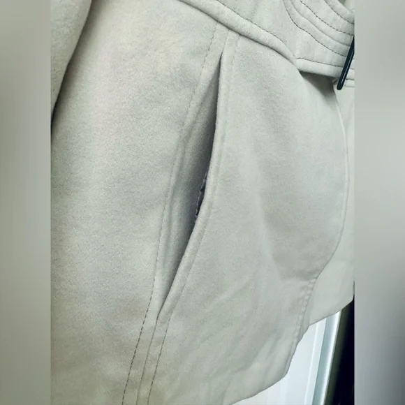 Jessica Simpson Faux Belted Pea Coat (Light Sand) - Size XL - (NWT!) - Picture 9 of 13